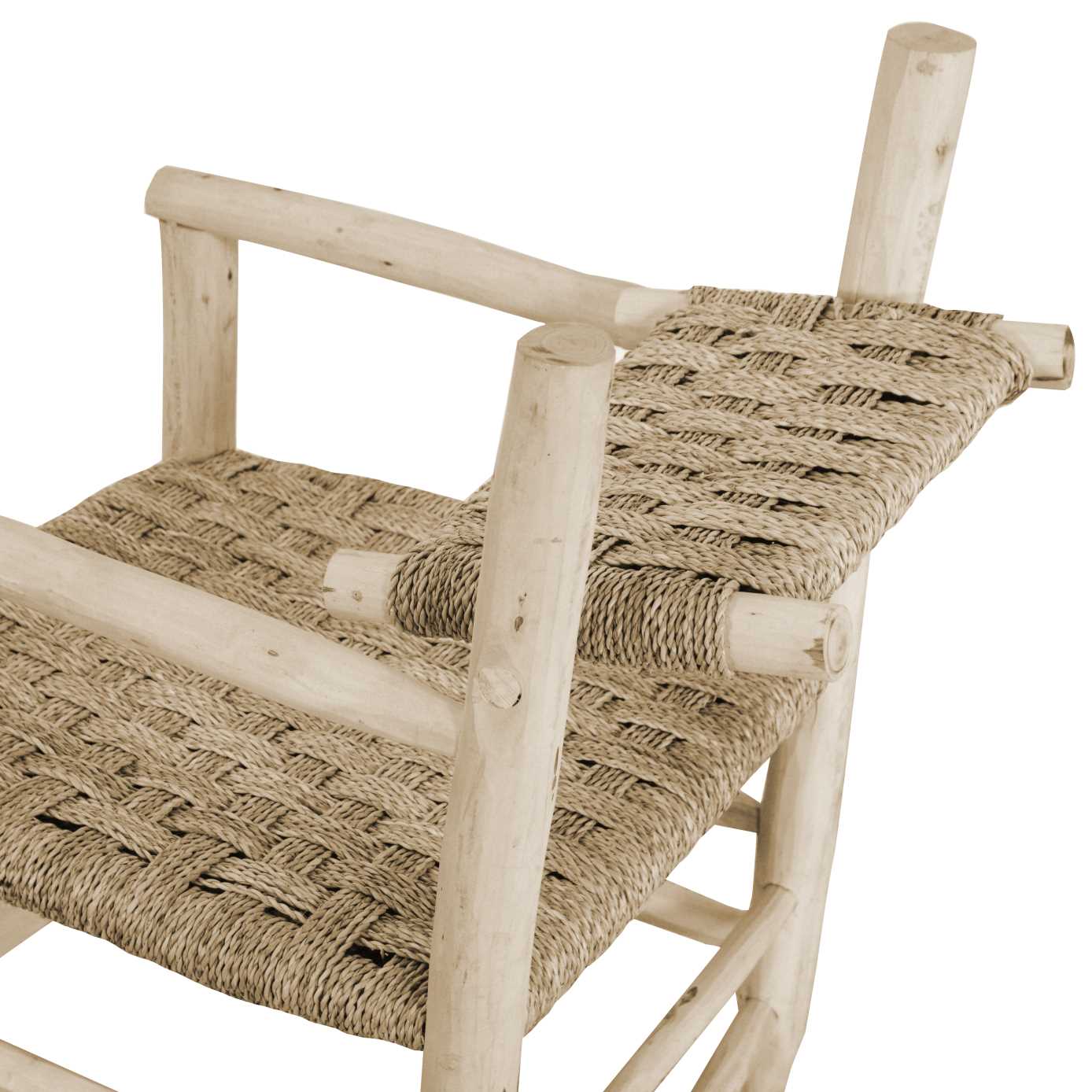 Sedia da Giardino 55x55xh84 cm in Legno Seduta Impagliata Naturale