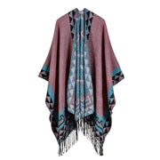 Sciarpe da donna all'ingrosso, scialli grandi in jacquard con nappe semplici