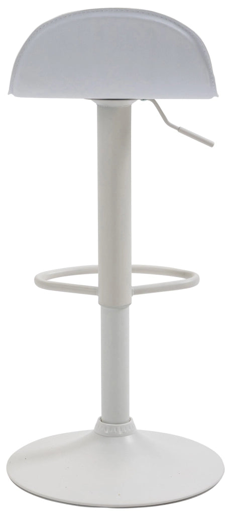 Sgabello Lana V2 in similpelle bianco,bianco
