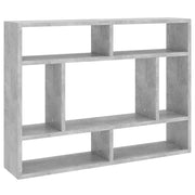 Scaffale a parete | Ripiano a parete | Mensola a parete Grigio Cemento 75x16x55 cm Legno Multistrato