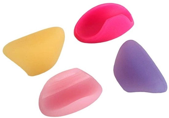 Protezione per Strumenti Musicali - 4 Pezzi - Supporto per Dita in Silicone - Duraturo e Non Tossico - Installazione Facile - Sostegno Extra - Sostegno per Dita