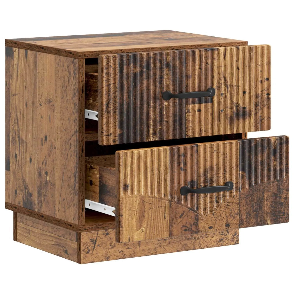 Armadio da Notte 2 pcs Legno antico 43 x 34,5 x 44,5 cm 895232