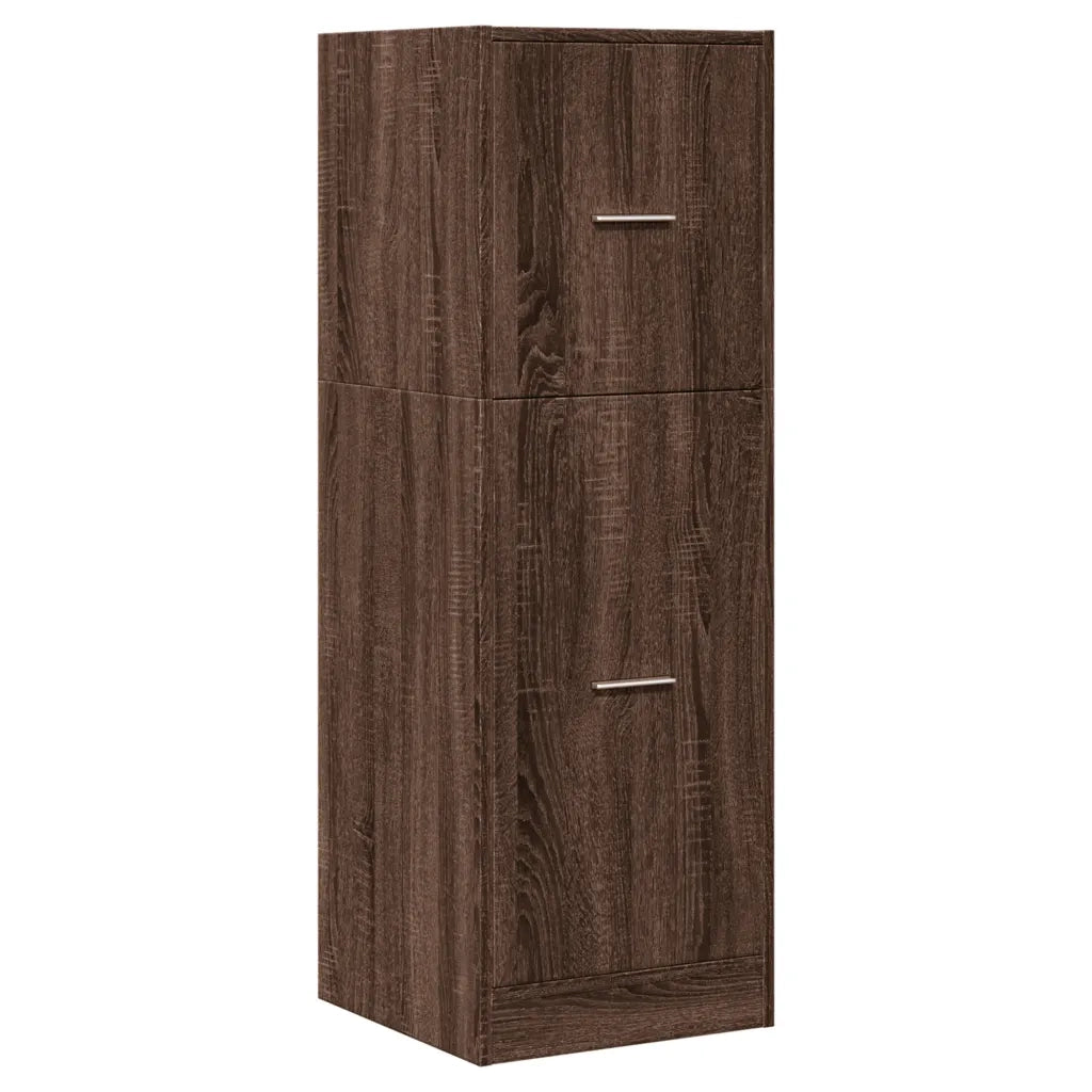 vidaXL Armadietto da Farmacia Rovere Marrone 40x41x118 cm Truciolato