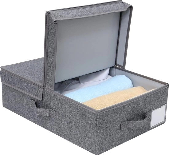 Set di tessuti con cappuccio per intimo, sciarpe, calze, cravatte, contenitore per reggisen, nero/grigio