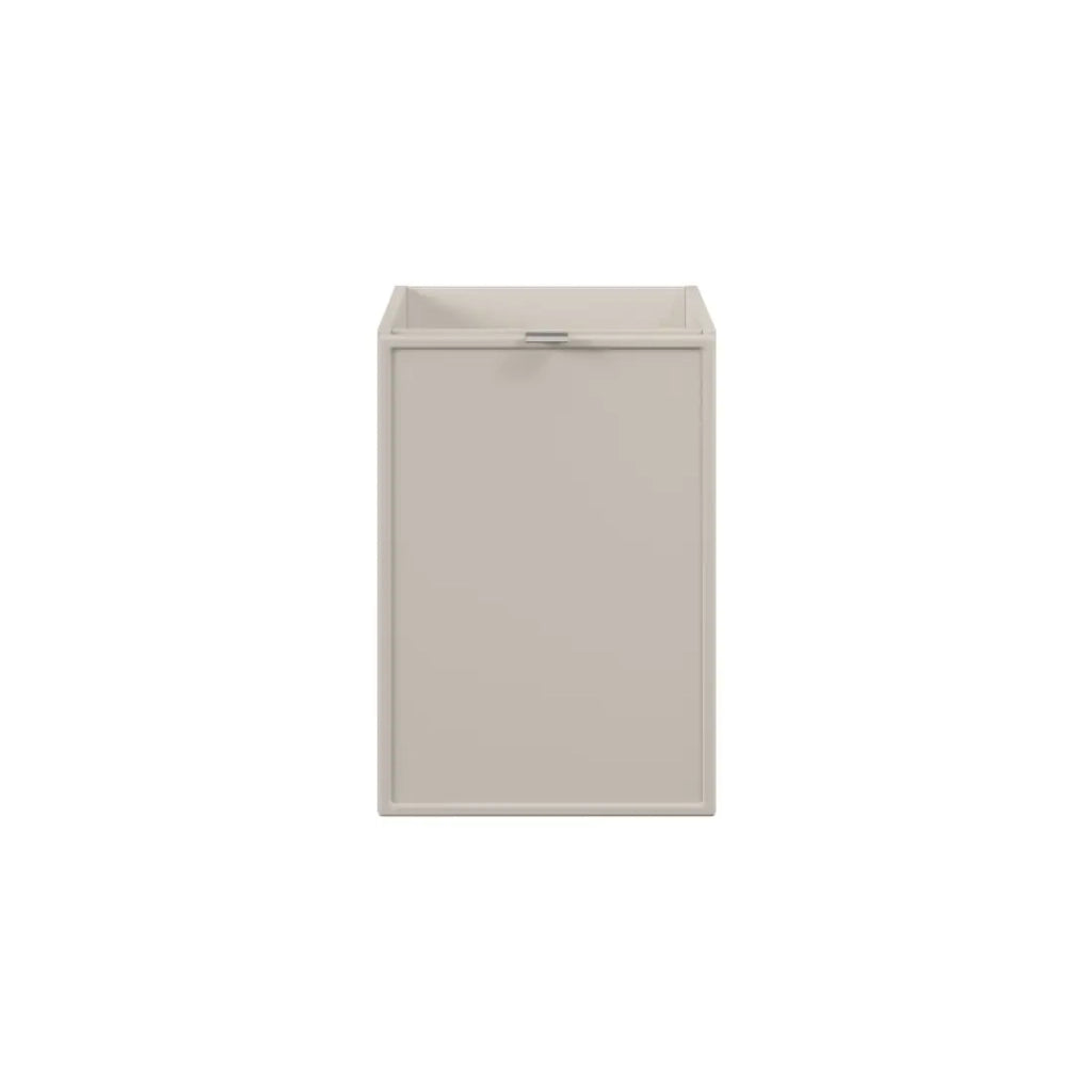 Mobile sotto lavabo BRAZZA – 1 porta con cesto per la biancheria – Colore marrone congo – 40 cm – Da posare