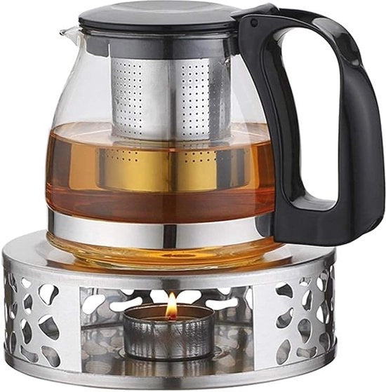 Riscaldatore per Tè e Caffè con Luce a Soffitto a Manubrio - Ideale per Tazze da Tè in Borosilicato