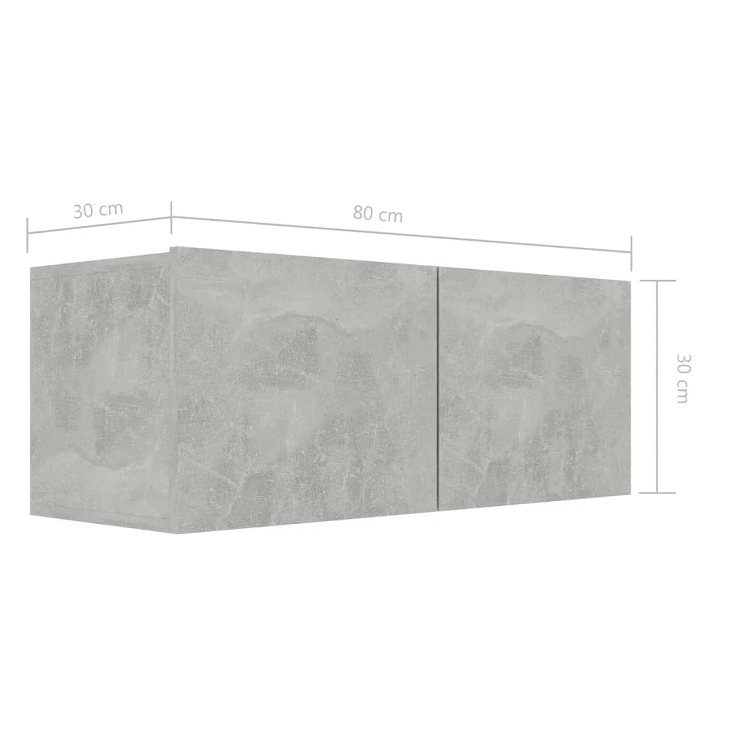 Set di mobili da 7 pezzi tra cui armadio credenza mobile TV televisore per soggiorno camera da letto salotto legno ingegnerizzato grigio 02_0025168