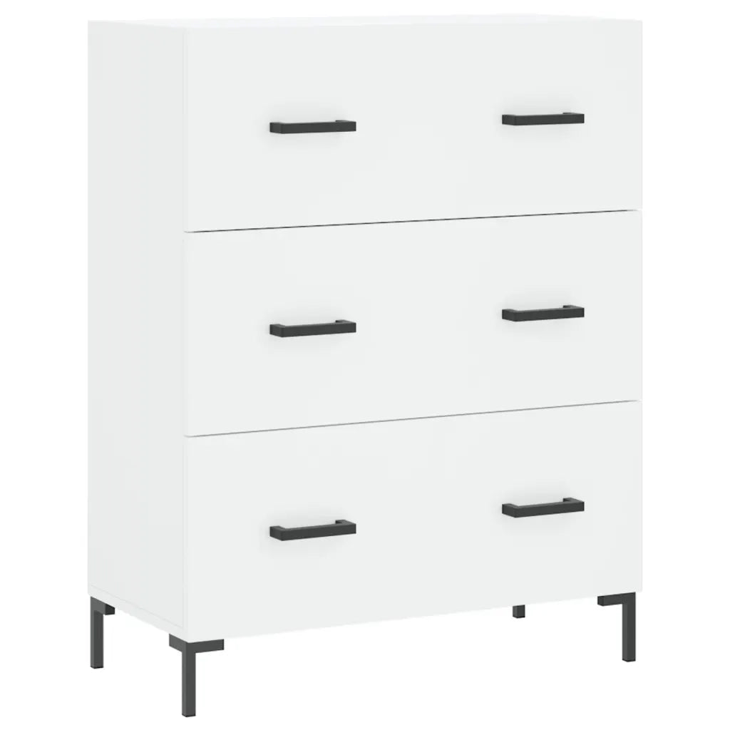 Credenza | Madia | Buffet da pranzo | Armadio da pranzo Bianca 69,5x34x180 cm in Legno Multistrato