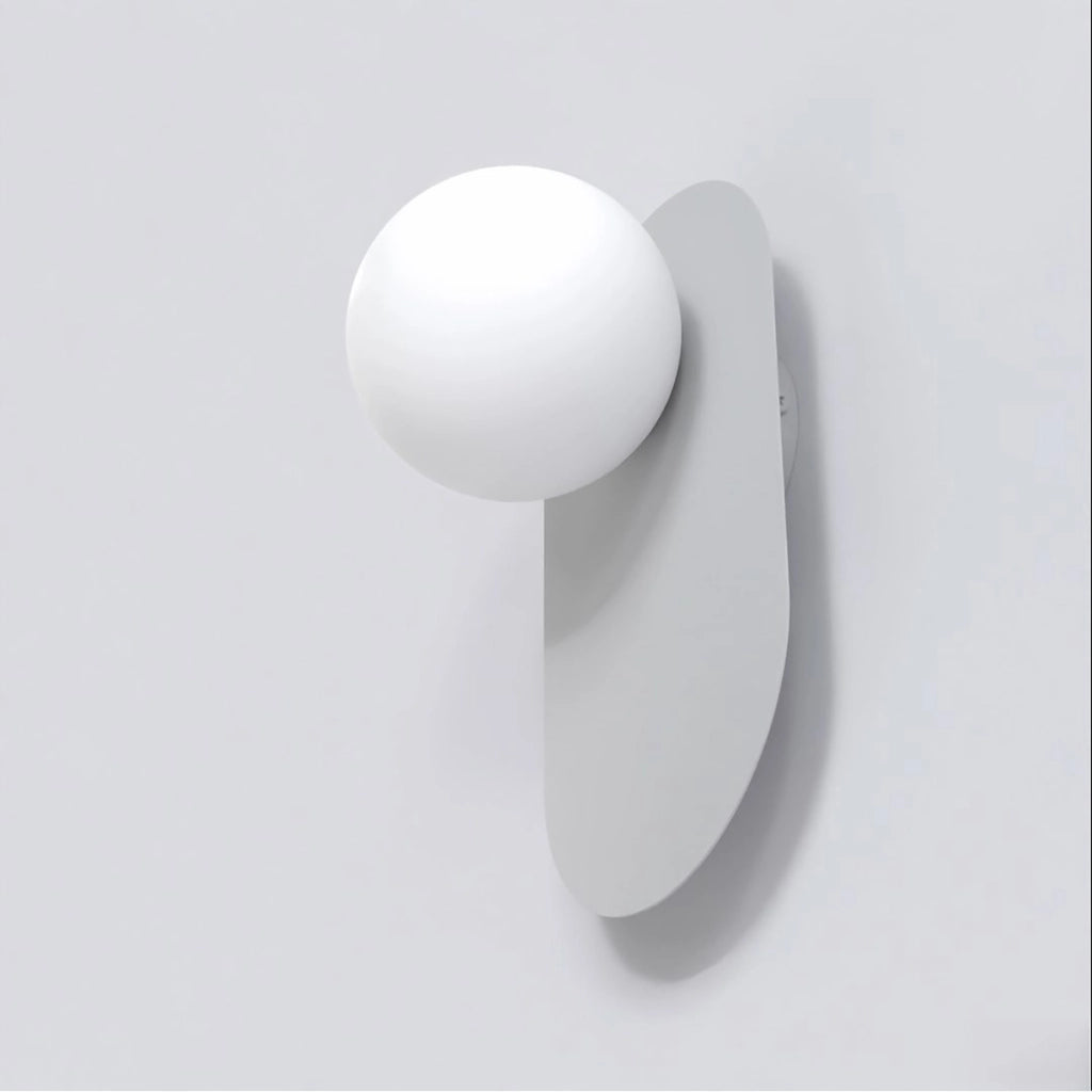 Lampada da parete VIVA in acciaio grigio e vetro