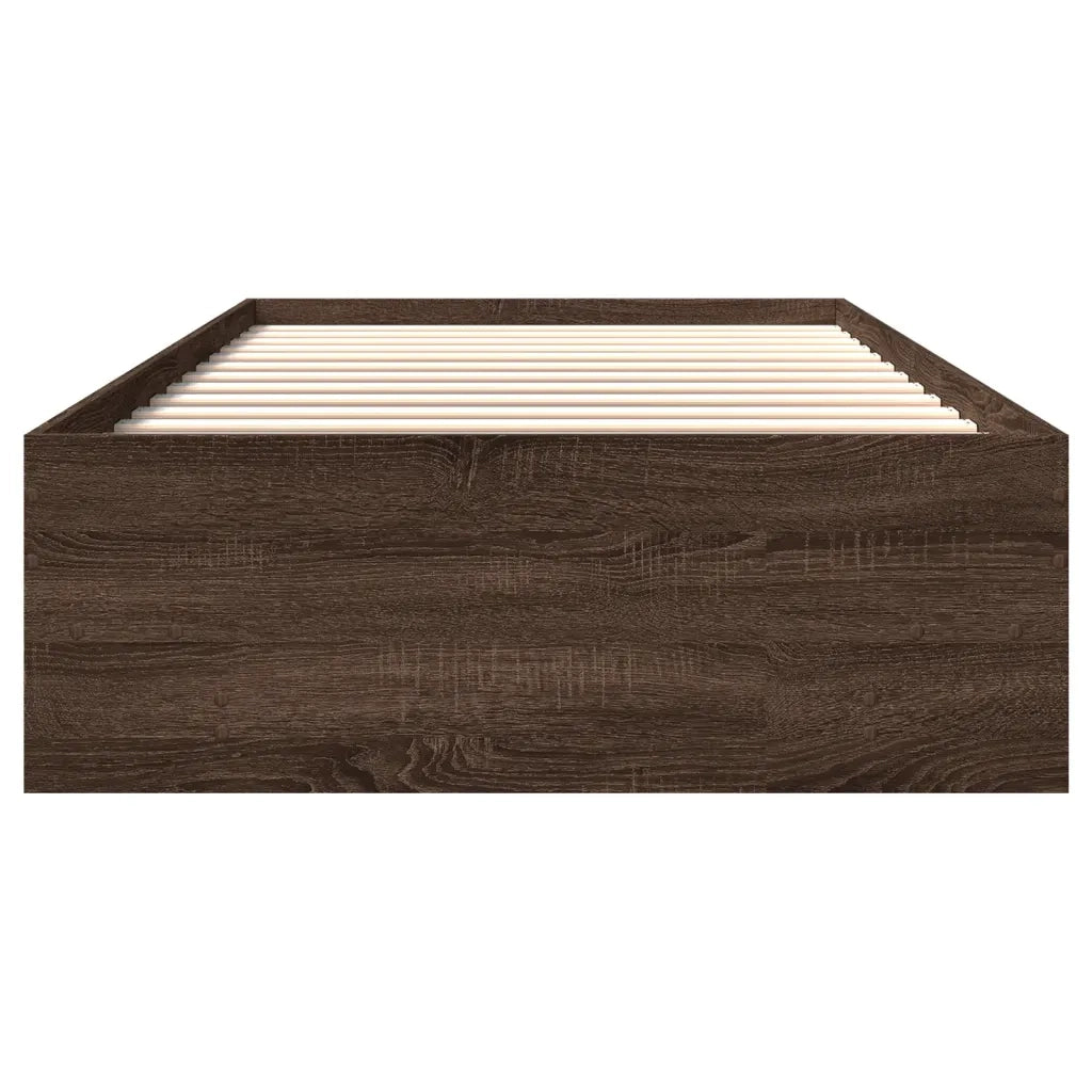 Giroletto senza Materasso Rovere Marrone 75x190cm in Truciolato 3295715