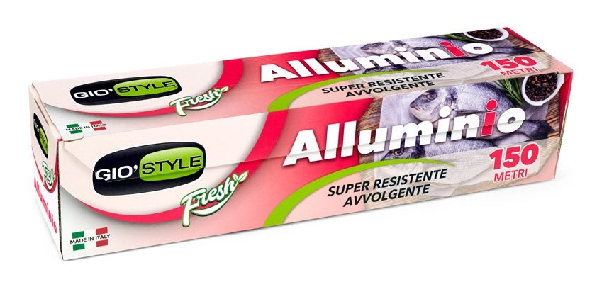 Rotolo Pellicola da Cucina in Alluminio 150 Metri Giostyle