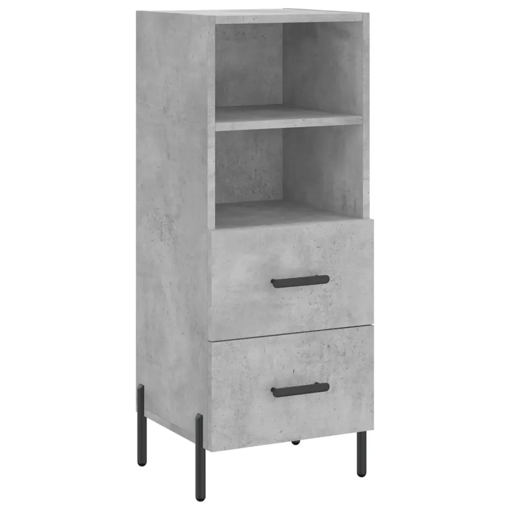 Credenza Grigio Cemento 34,5x34x180 cm in Legno Multistrato 3198925