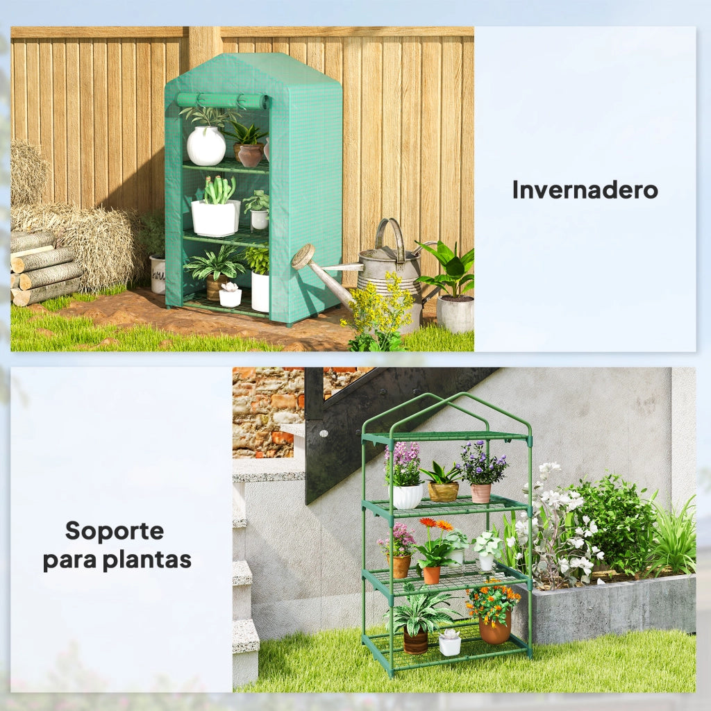 Serra Giardino 3 Livelli ¨C Zephmum ¨C Verde 69x49x125 cm
