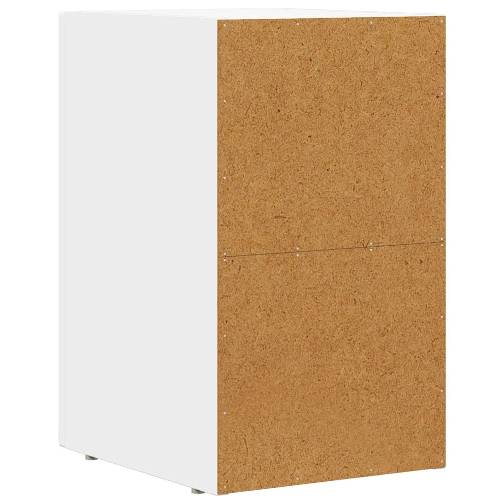 Comodino 2 pz-Set di 2 Tavolino da notte Bianco 29.5 x 35 x 50 cm Legno multistrato