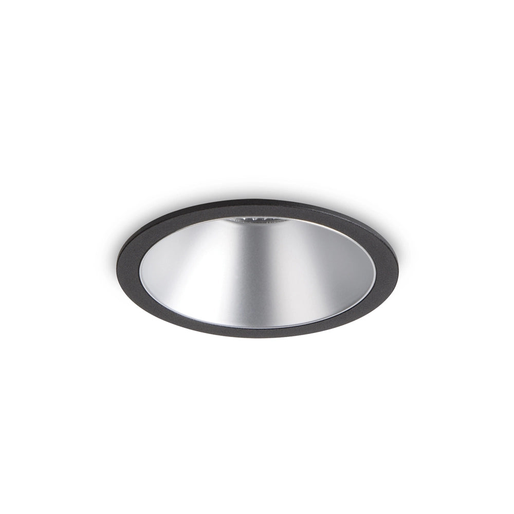 Proiettore Da Incasso Moderno Game Alluminio Nero E Argento Led 11W 3000K
