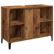 Mobile Lavabo | Armadio Lavabo Legno Antico 80x33x60 cm in Legno Multistrato