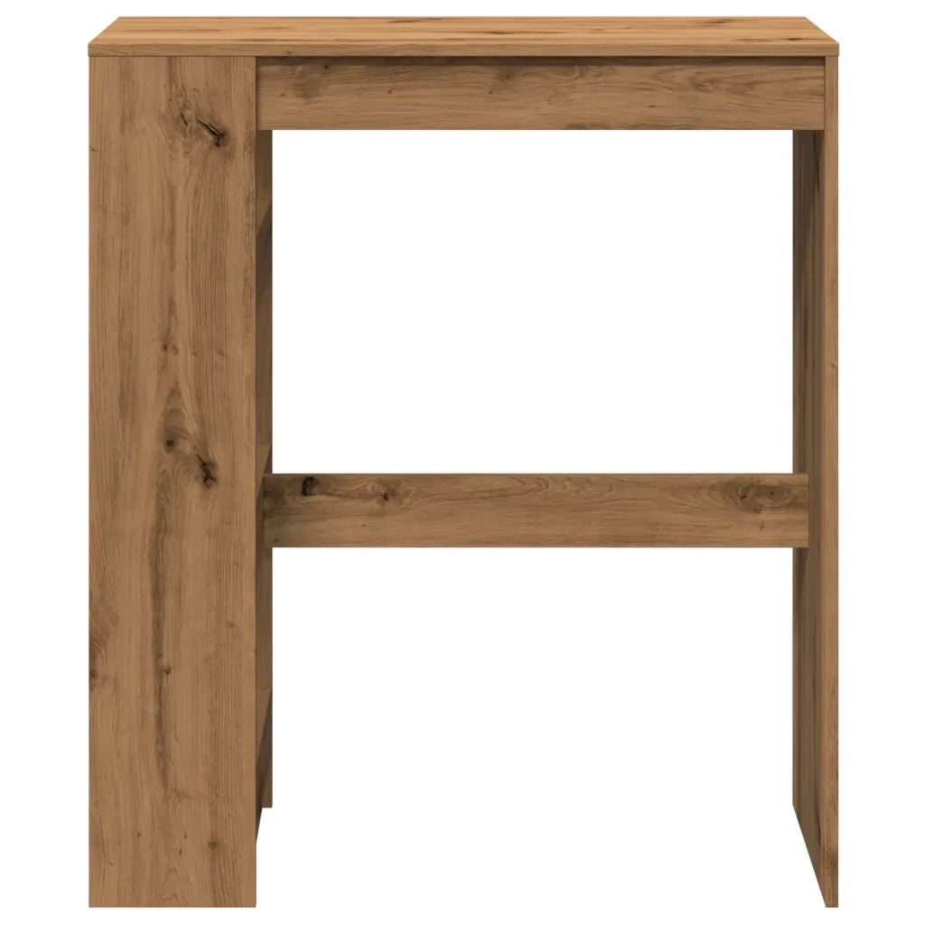 Tavolo Bar con Rastrelliera Rovere 90x40x103,5 cm Multistrato 854381