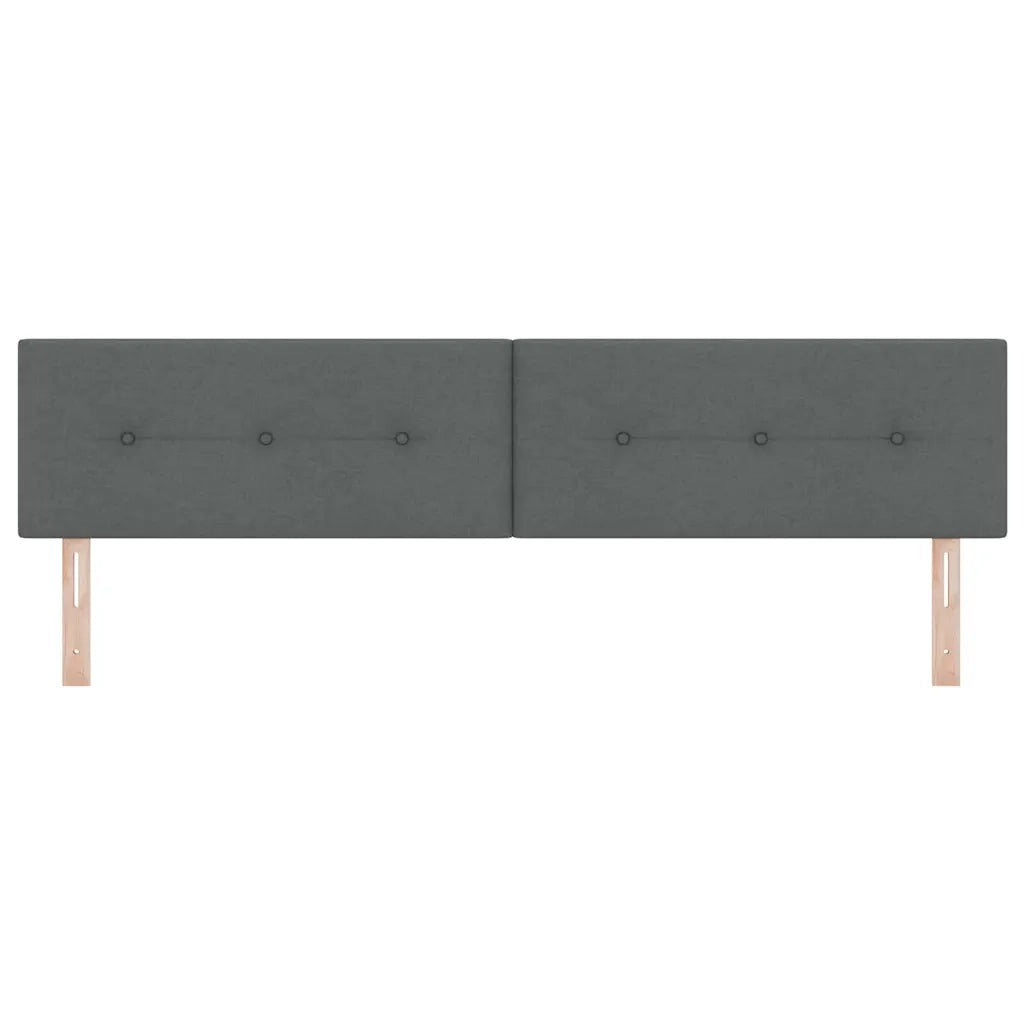 Testiera LED con testiera Grigio scuro 200 cm Poliestere 3338162