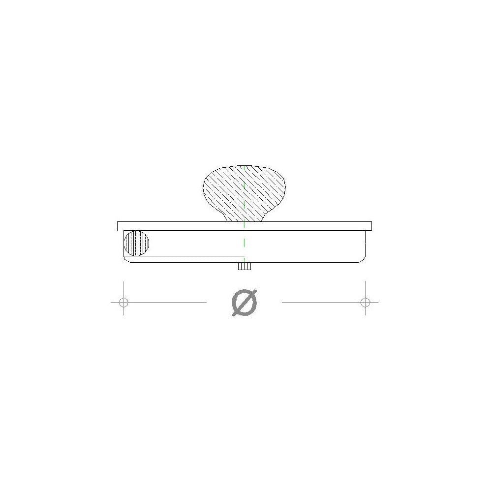 Tappo di chiusura inox aisi 304 per ispezione con molla espandente inox, diametro 180mm