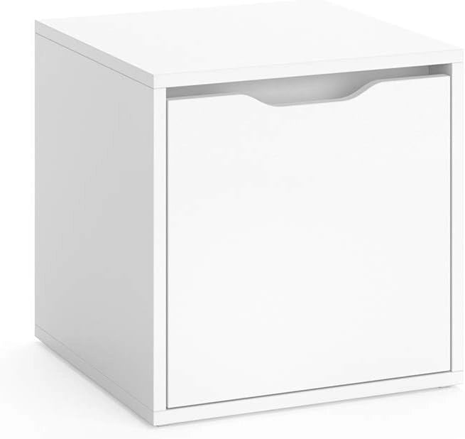 Panca scarpiera da ingresso Ruben, Bianco, 40 x 40.6 cm, combinabile con altri mobili della serie Ruben