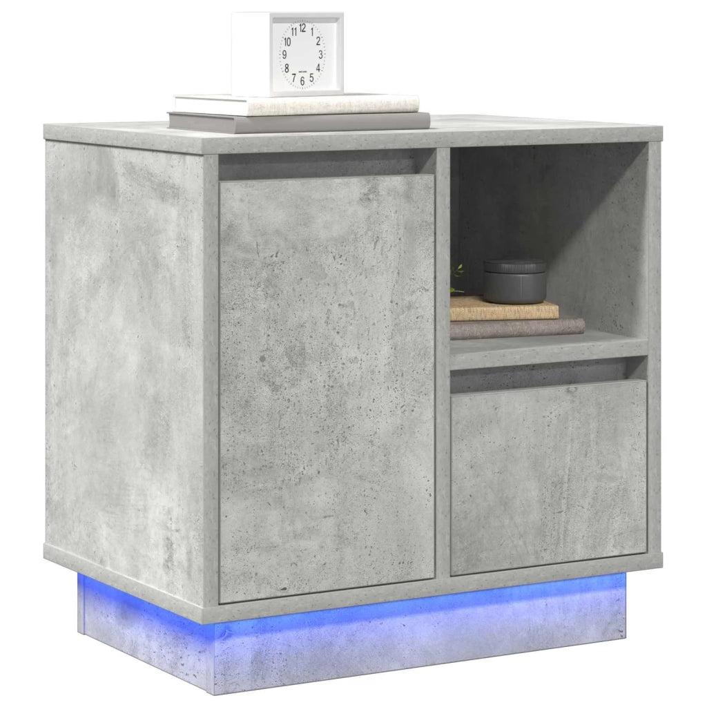 Armadio da Notte 2 pcs Grigio cemento 50 x 34,5 x 50 cm. 869585