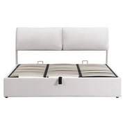 Letto Contenitore 180x200 cm; Letto Matrimoniale con 3 Cassetti e Contenitore in Velluto Beige