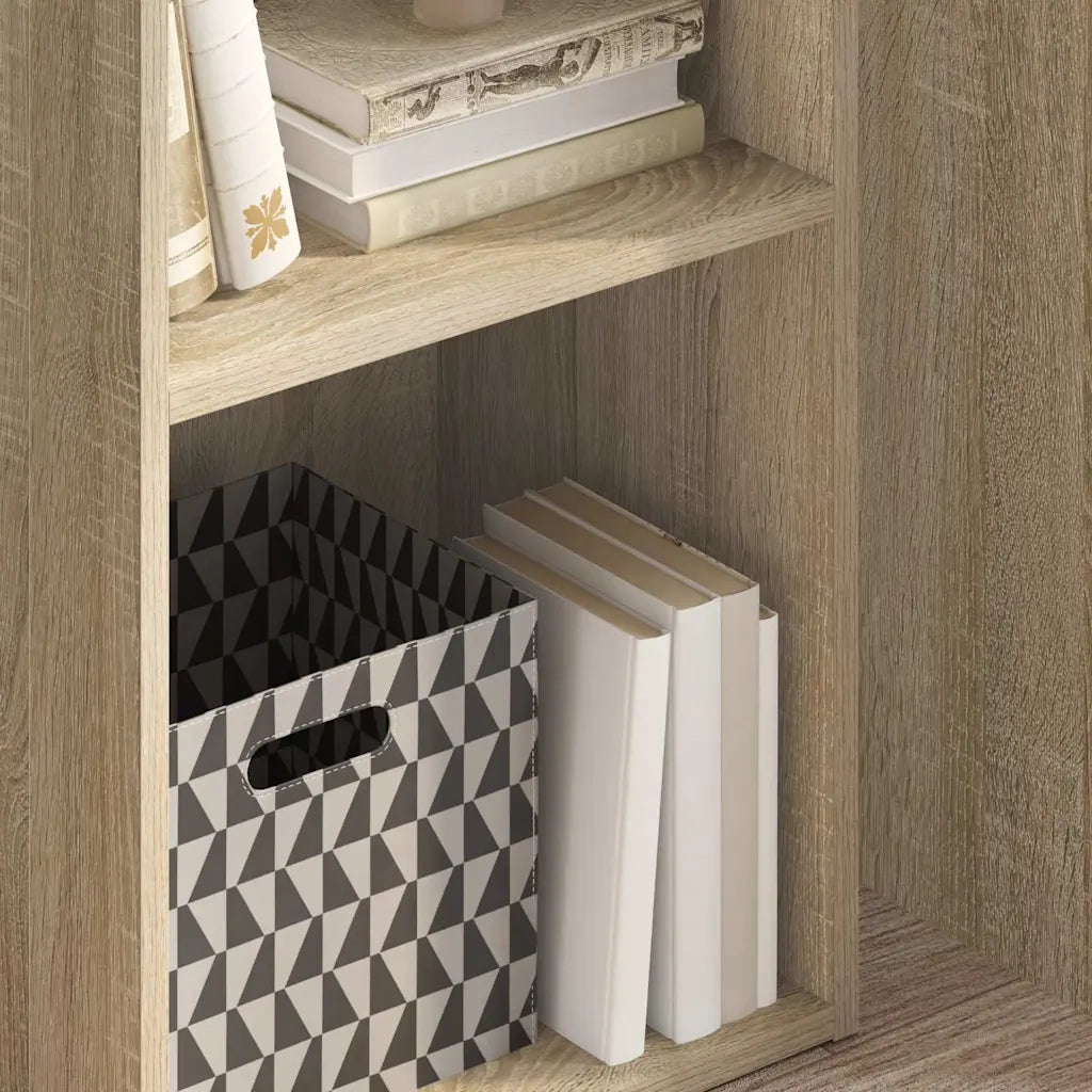 Libreria 5 Ripiani Rovere Sonoma 40x30x76,5cm Legno Multistrato 800930