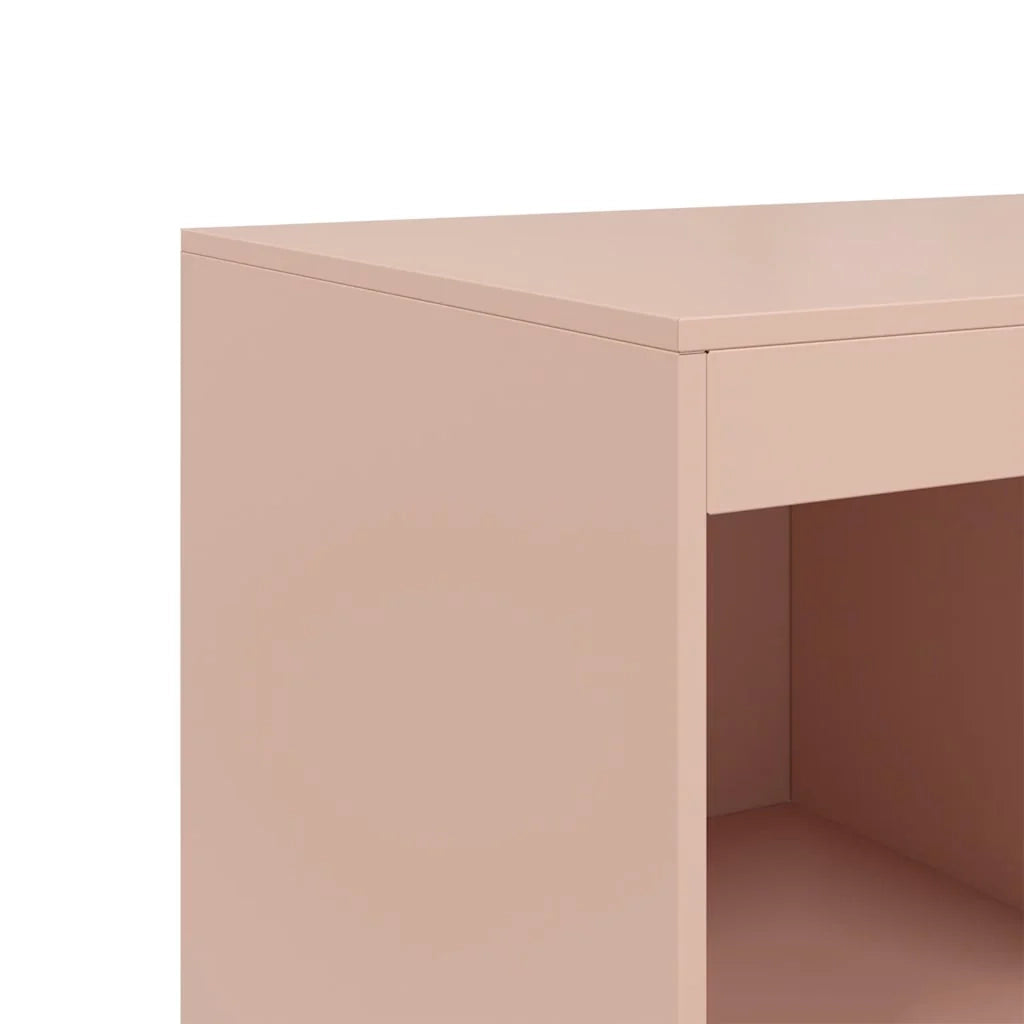 Buffet credenza cassettiera armadio mobile contenitore organizer cucina soggiorno salotto alto 67 x 39 x 95 cm acciaio rosa 02_0035158