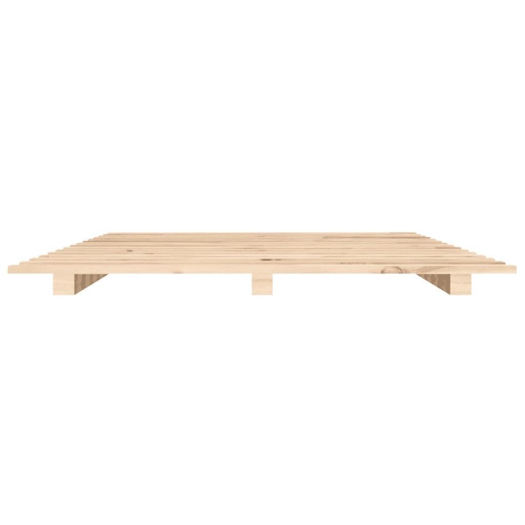 Letto senza Materasso 140x190 cm in Legno Massello di Pino