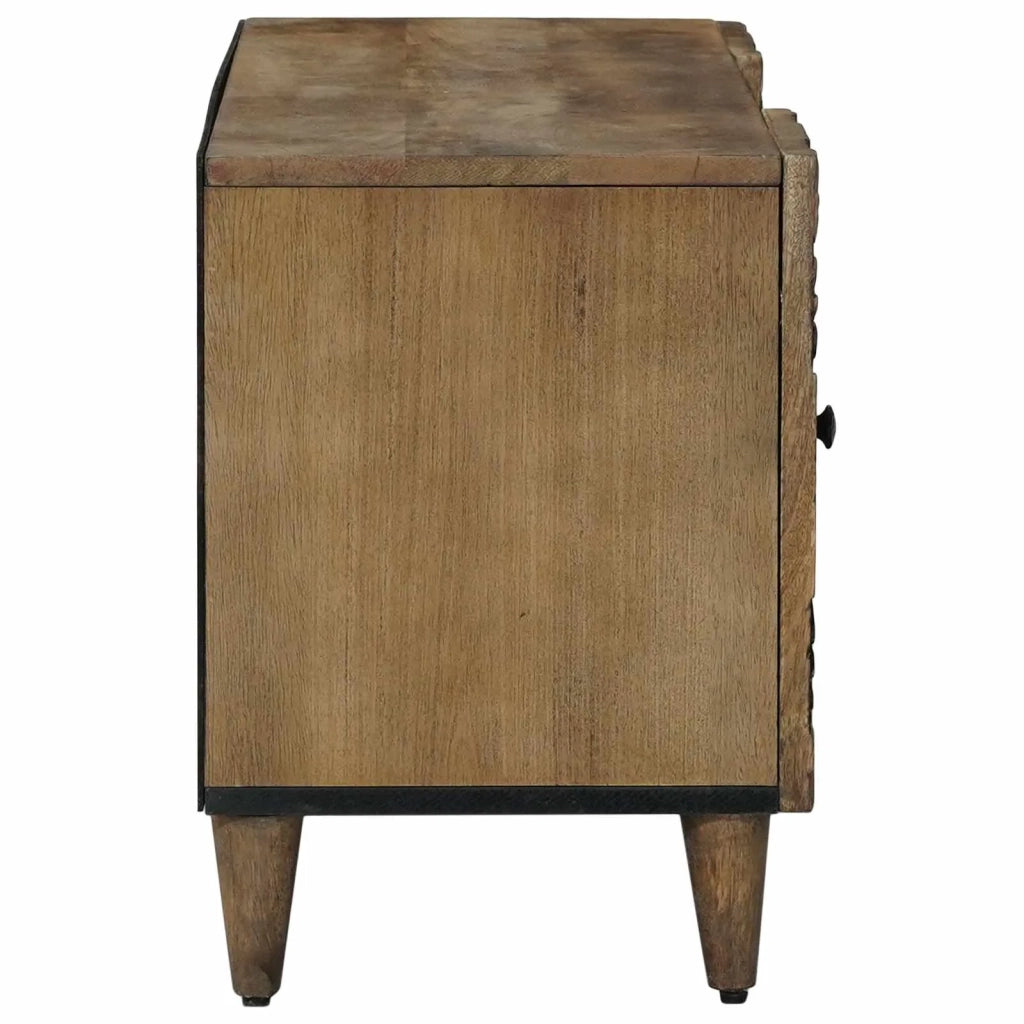 Mobile TV-Credenza per TV Marrone 105 x 33,5 x 46 cm Legno di mango massello 981841