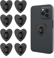 Ottimizzatore per Telefoni Cellulari 8 Pezzi - Forma Cardiaca - Supporto per Dito - Morsetto Standard - Supporto per Telefono Cellulare - Accessori DIY - Materiale in Acciaio di Alta Qualità - Supporto per Telefono Cellulare