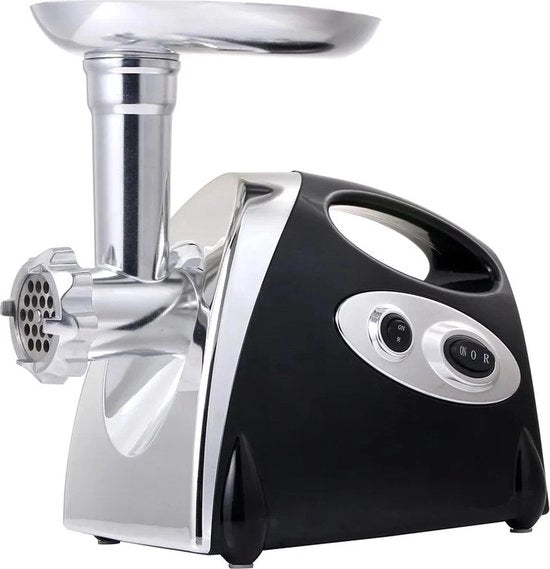Mangiatutto - Mincer carne - Trasformatore salsicce - 2800W - 3,5 kg - 30 x 15,7 x 21 cm - Acciaio inox Nero - 1,5 kg carne al minuto