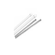 Coppia Bacchette Stecche per tende con punta bianco 50 cm x 7 mm