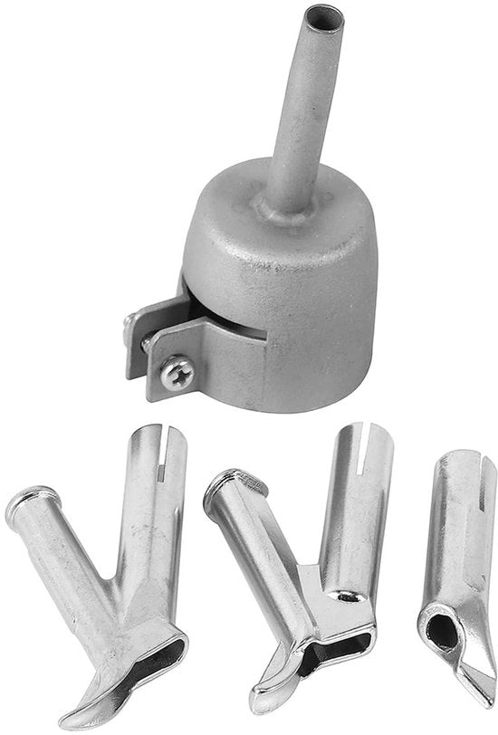 Set di 4 Nozzle per Lavorazione del Vetro - Ronde/Triangolare/Y-Forme - Adatte per Macchine per Lavorazione del Vetro e Lavorazione con Aria Calda - Distribuzione di Calore Costante - Adatte per Lavorazione del Vinile - Nozzle per Lavorazione del Vetro