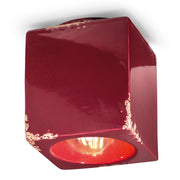 Plafoniera Vintage Ceramica Bordeaux 1 Luce E27