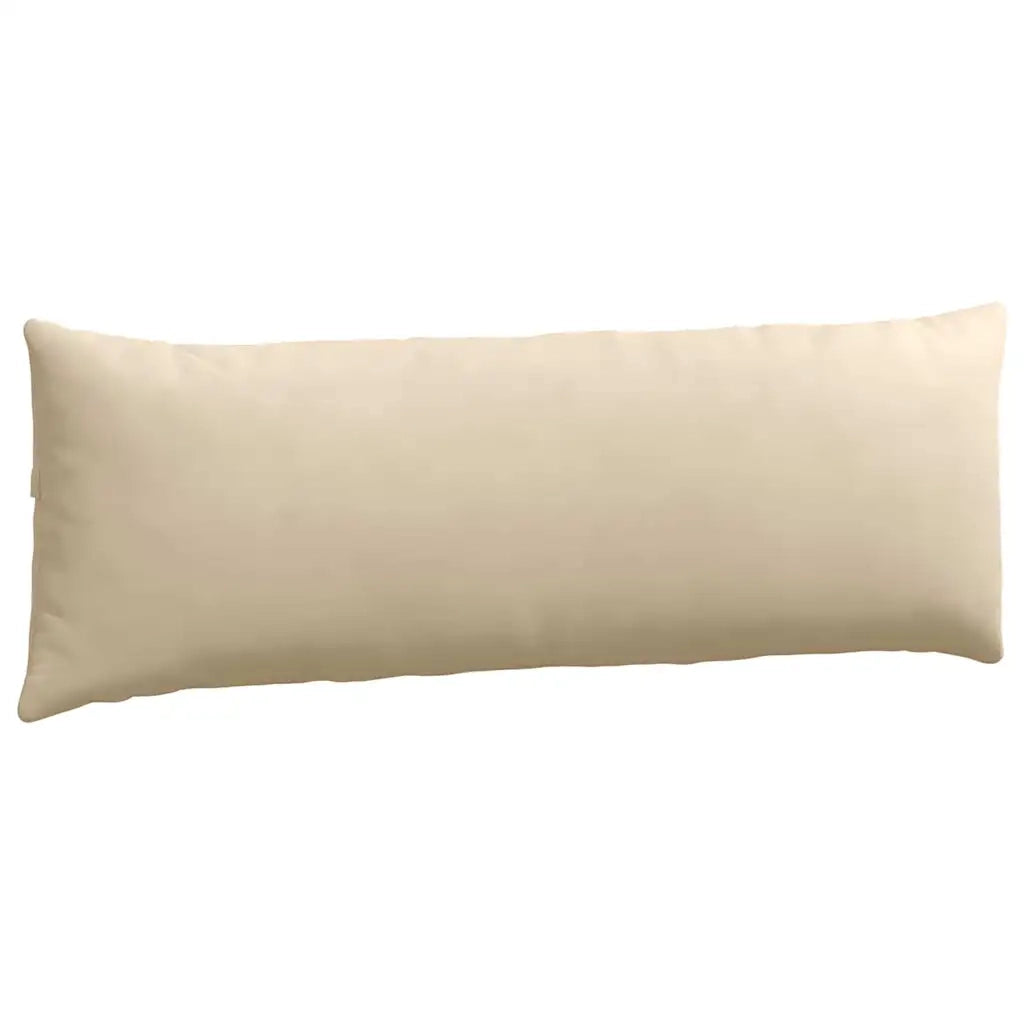 Cuscini da Divano 2 pz | Cuscini per sedie Crema 120 x 40 cm Tessuto