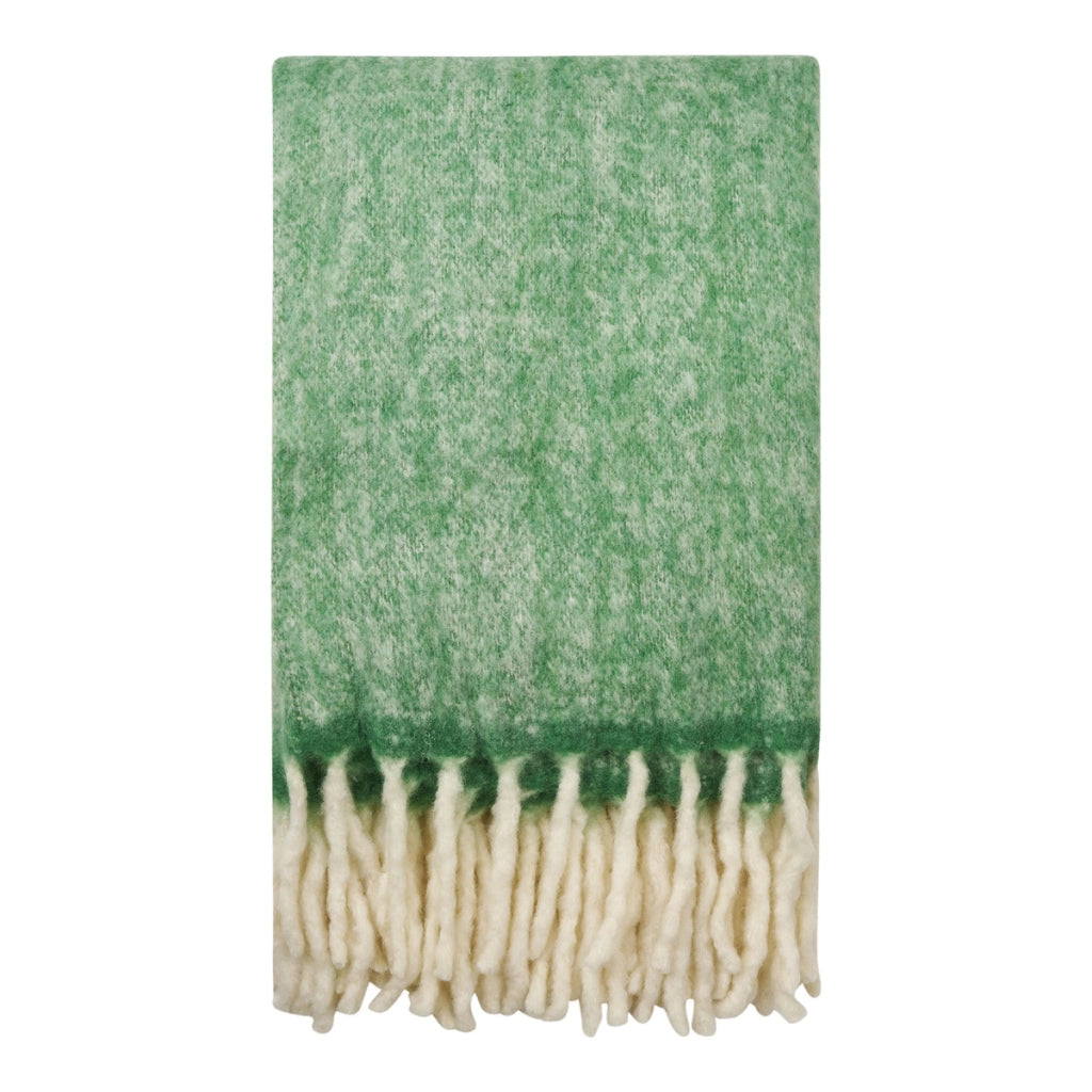 Plaid Carmel, Verde, Lana, 130x170x0,5 cm