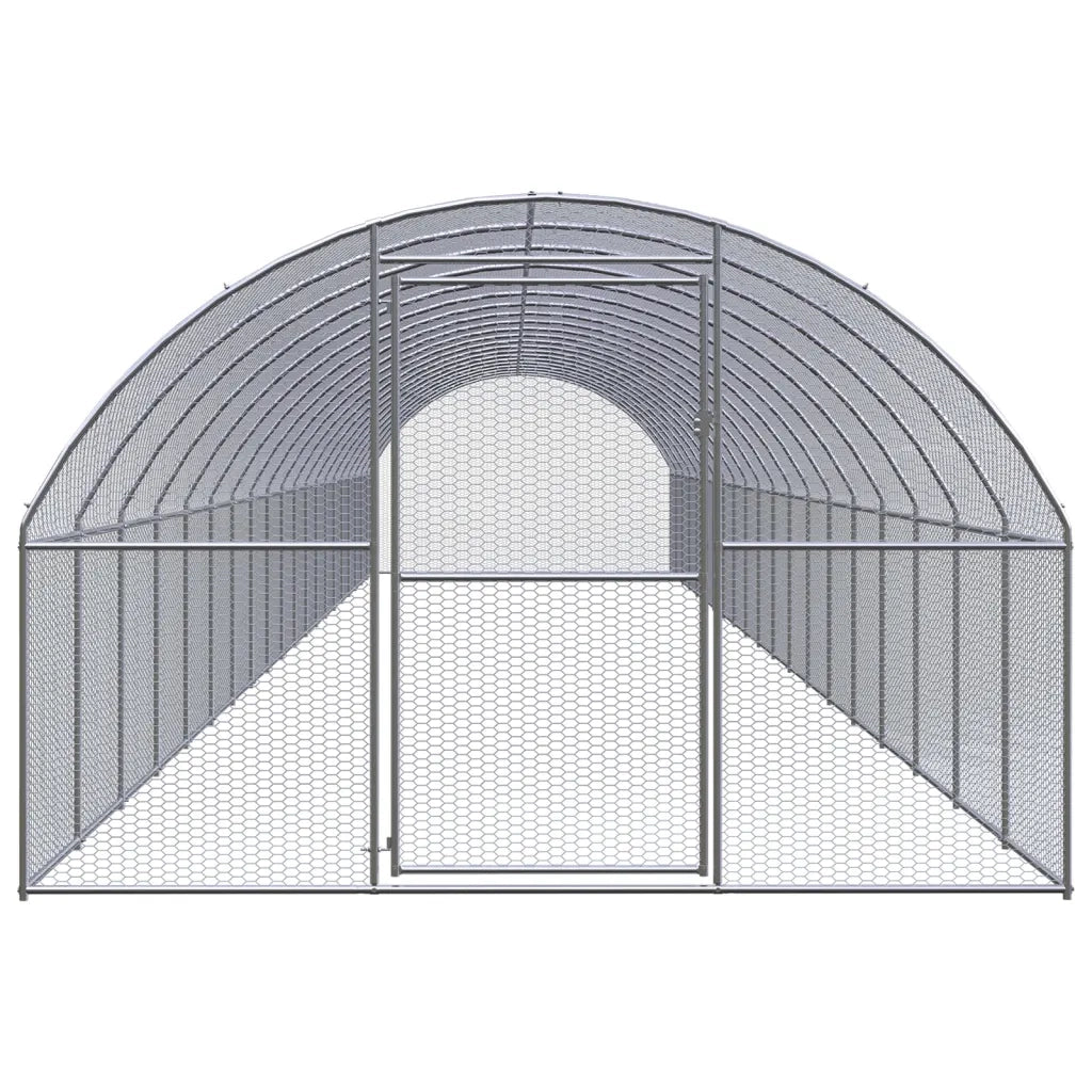 Gabbia per Polli da Esterno 3x20x2 m in Acciaio Zincato 3095470