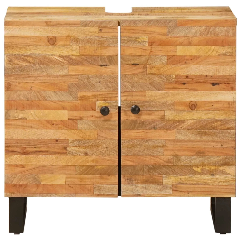 Mobile Lavabo | Armadio per Lavabo da Bagno con porta Naturale 62 x 33 x 58 cm