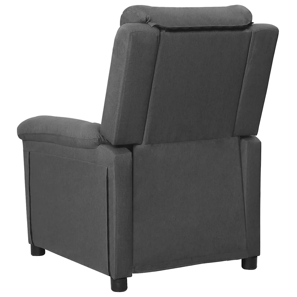 Divano Sedia-Poltrona Reclinabile in Tessuto Grigio Scuro 718230