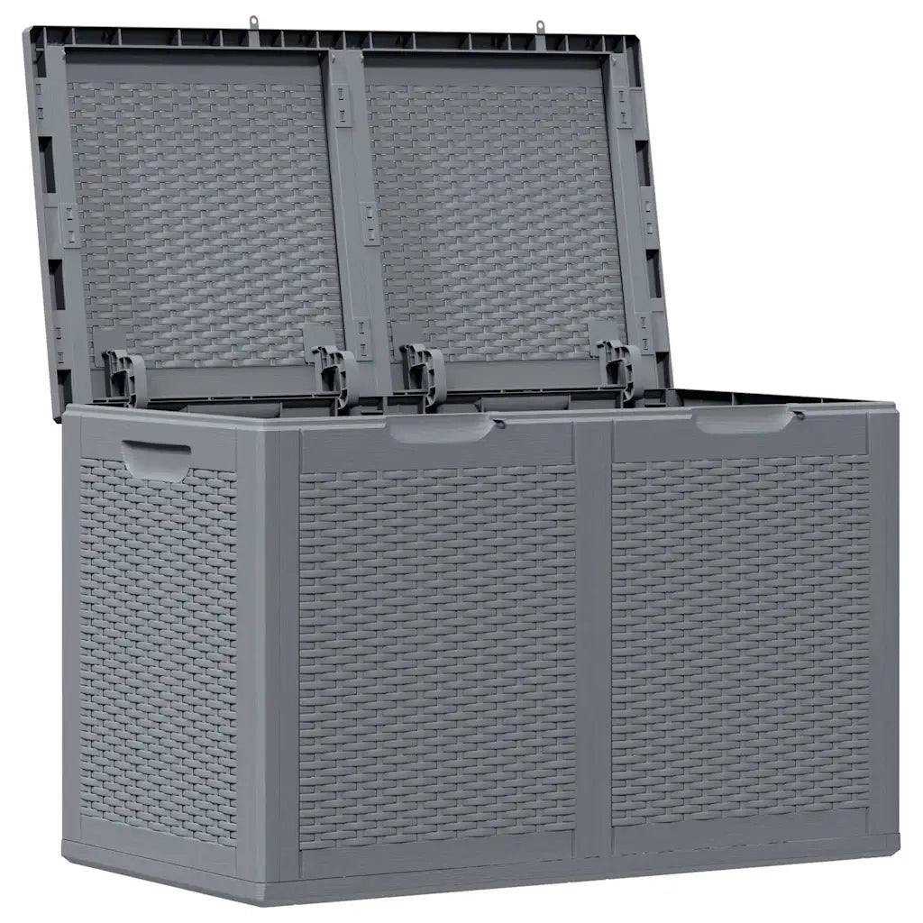 Contenitore da Giardino Grigio in Rattan PP 180 L 364060