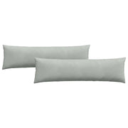 Cuscini da Divano 2 pz | Cuscini per sedie Grigio chiaro 145 x 40 cm