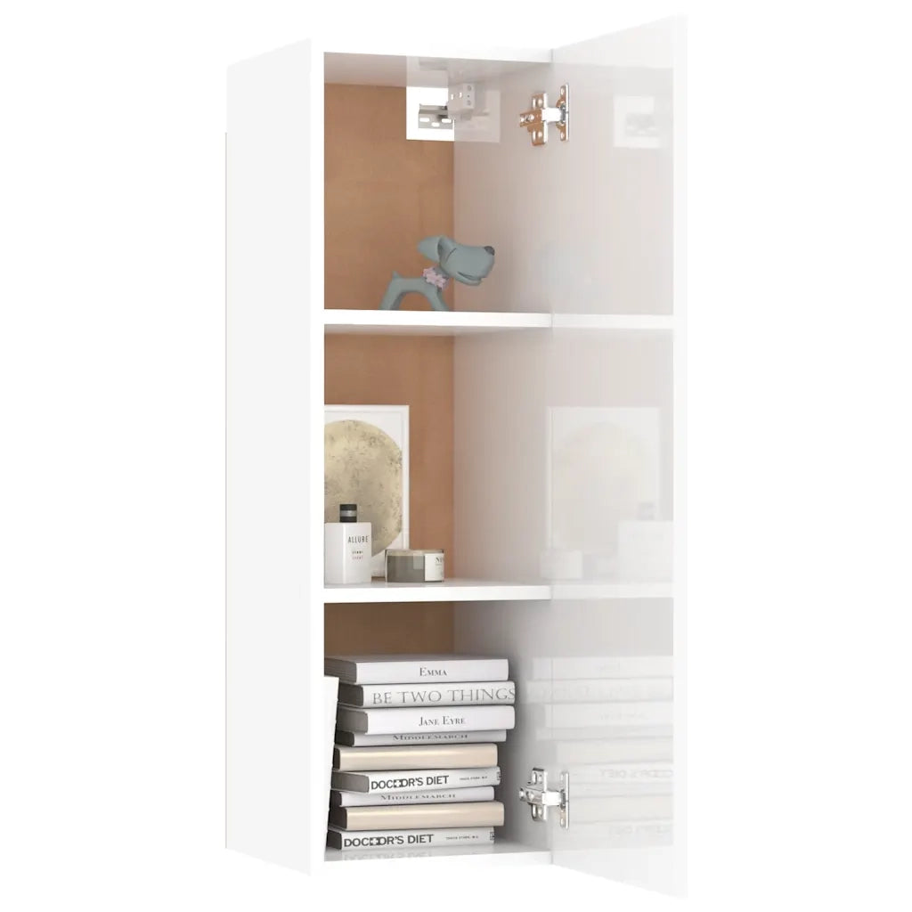 Set Mobili Porta TV 10 pz Bianco in Legno Multistrato 3078665