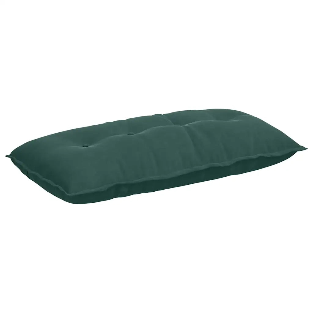 Cuscino per Schiena | Cuscino dorsale Verde Scuro 100 x 50 cm Tessuto in Cords