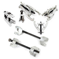 Set 7 pz Compressore molle sospensioni 370mm con estrattore ad artiglio e per giunti sferici