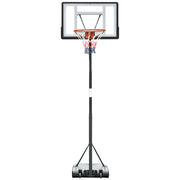 Panier de Basket con Pannello e Base Mobile ¨C zephmum ¨C Nero Bianco Regolabile 2.55-3.05m