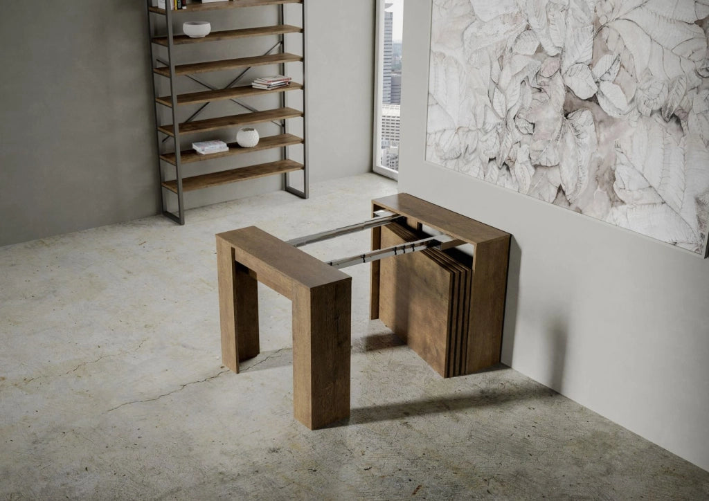 Consolle allungabile 90x48/296 cm Venus quercia natura allunghe interne
