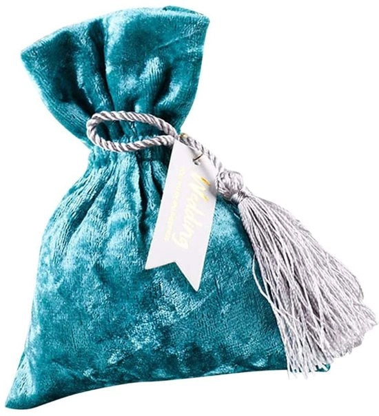 Borse di conservazione per gioielli 10 pezzi - Pochette in velluto - Cordino di trasporto - Riciclabile - Sostenibile - Capacità di stoccaggio 13,5x10,5cm - Borse di conservazione per gioielli
