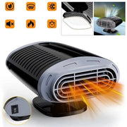 Autocassettina portatile, 12V 150W, autocassettina a batteria, stufa tutto in uno, ventilatore, funzione di asciugatura, riscaldamento del parabrezza