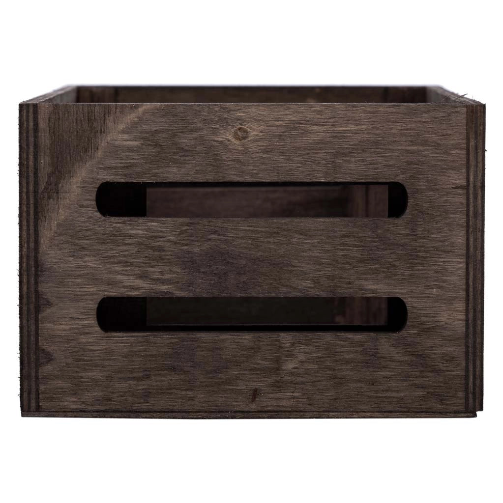 Set cassetti in legno 2 pezzi marrone 20x13x09-16x11x08h cm